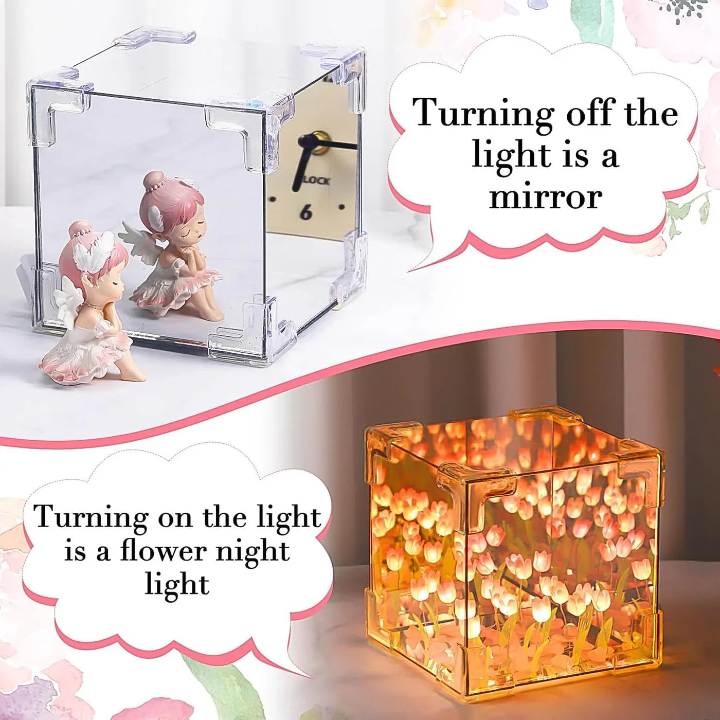 Cube tulip Night Lamp