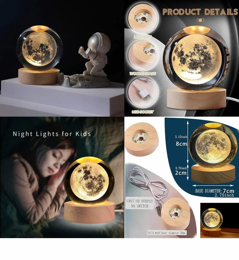 3D Crystal Ball (Saturn)