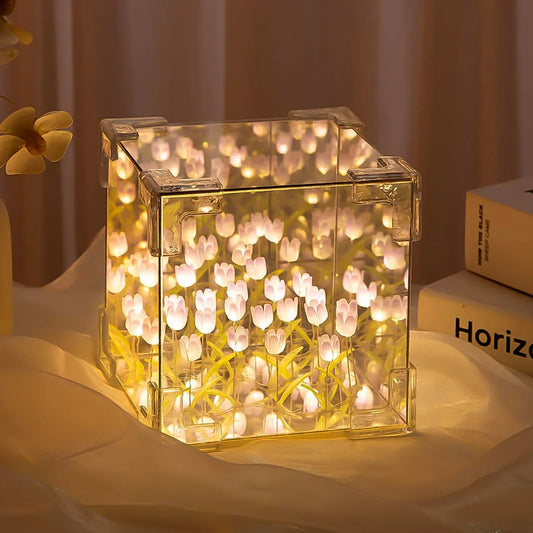 Cube tulip Night Lamp