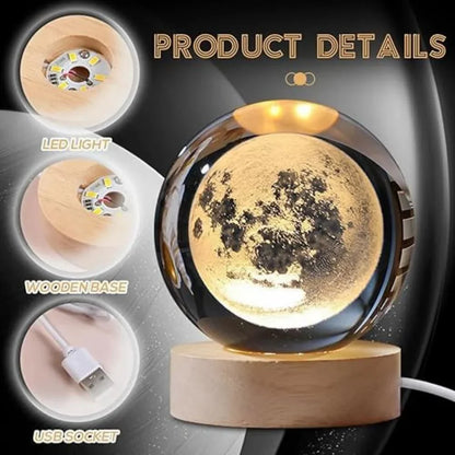 3D Crystal Ball (Moon)