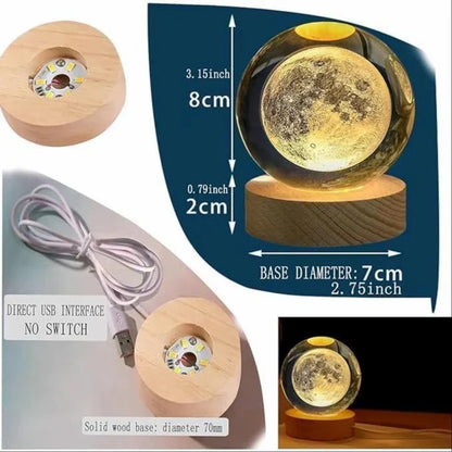 3D Crystal Ball (Moon)