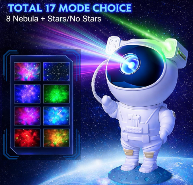 Astronaut Galaxy Projector Night Light