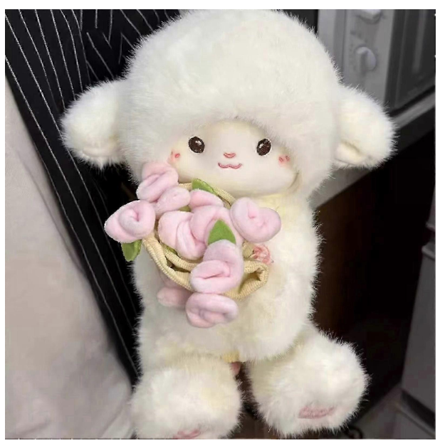 Rose Sheep Cap Soft Toy