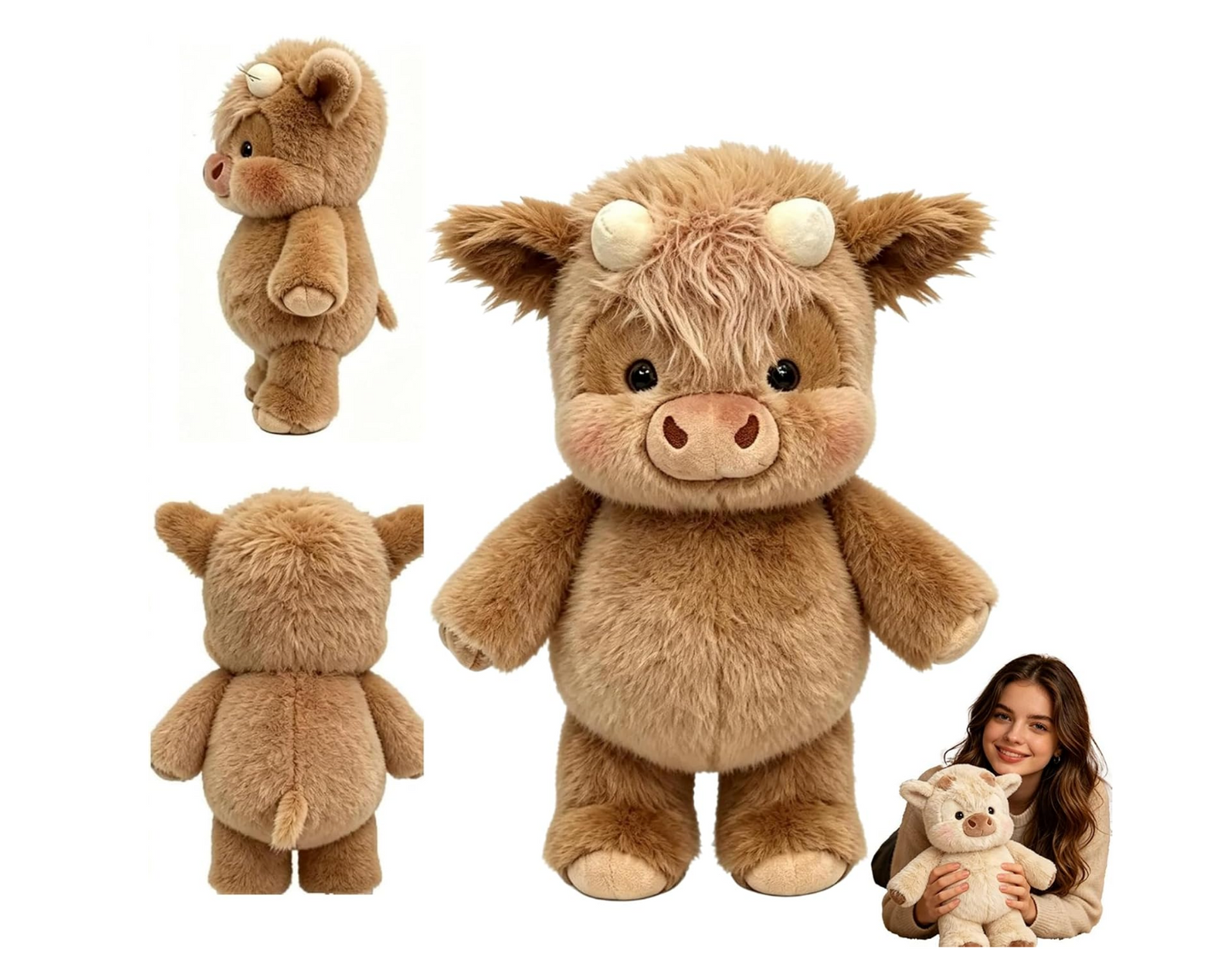 Running Highland Cow Plush