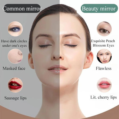 Travel Makeup Box with LED Light Mirror